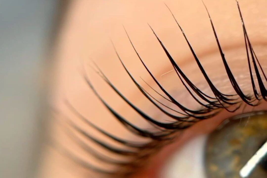 Close up of lash lift at GT LAB in Vero Beach.